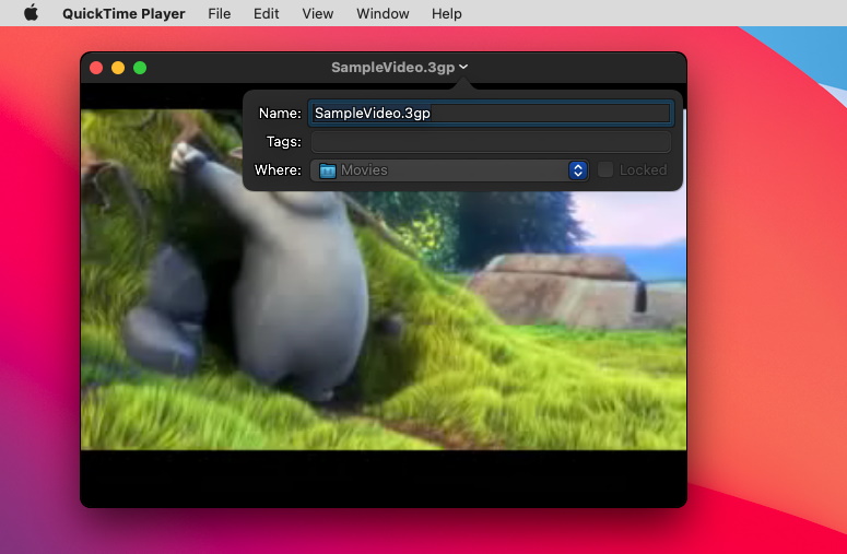 QuickTime Apple’s built-in player