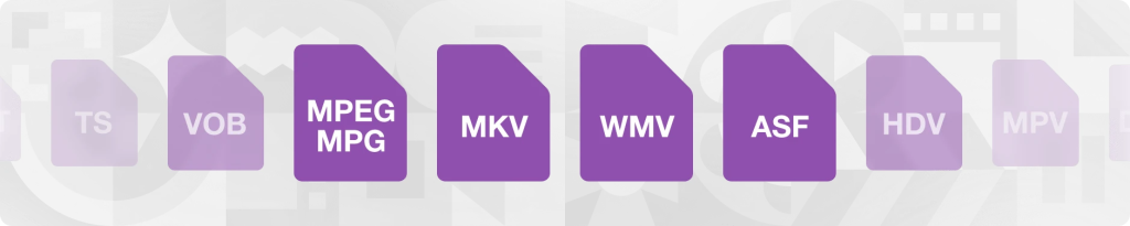 More video file formats