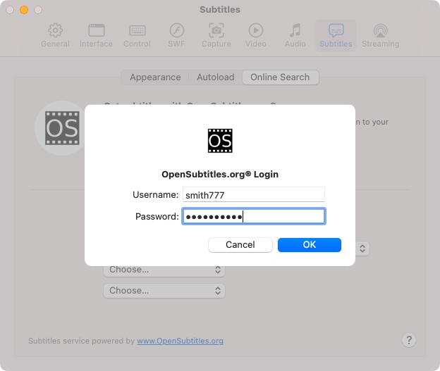 Log in to your OpenSubtitles.org account Log in to your OpenSubtitles.org account