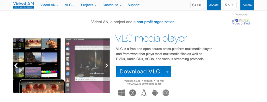 VLC Player demo