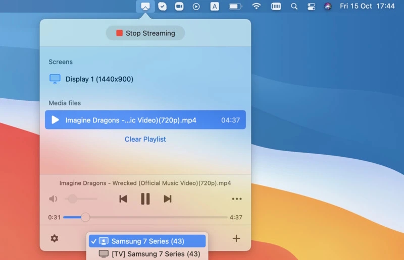 Stream videos from Mac to Apple TV using JustStream