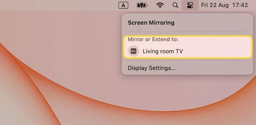 Select Apple TV