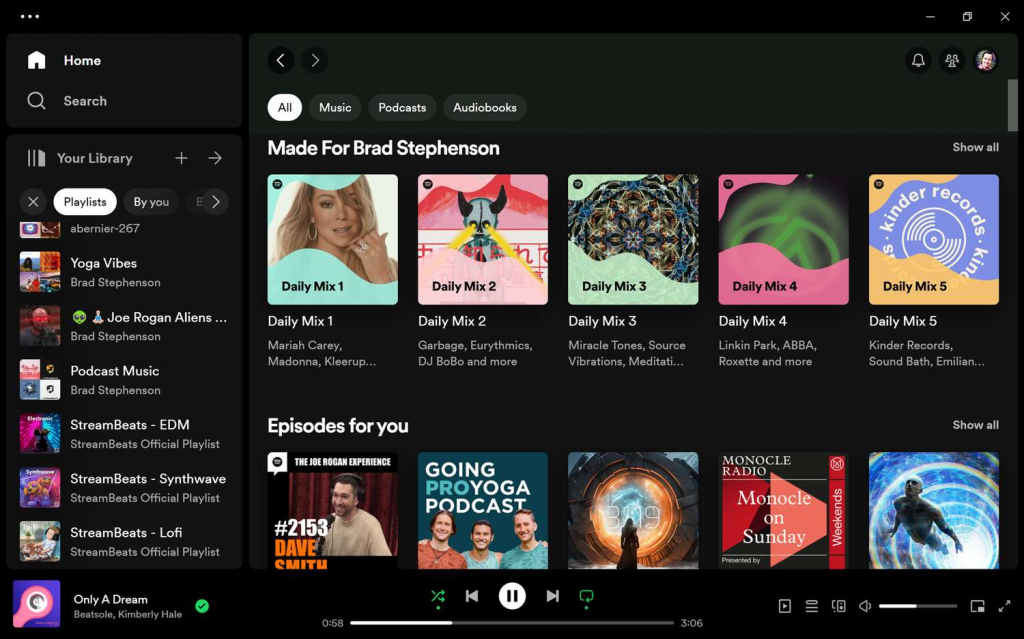Spotify Interface