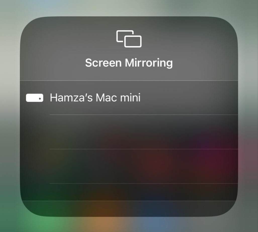 An iPhone screen