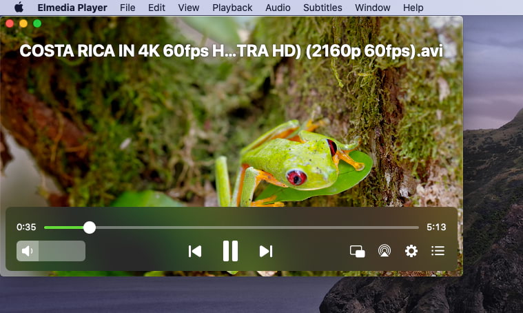 Elmedia Player - best K Lite Codec Mac alternative