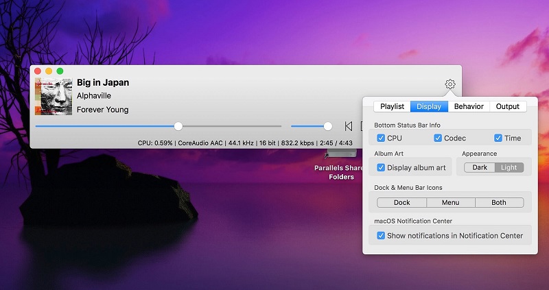 Mac Audio Player Colibri