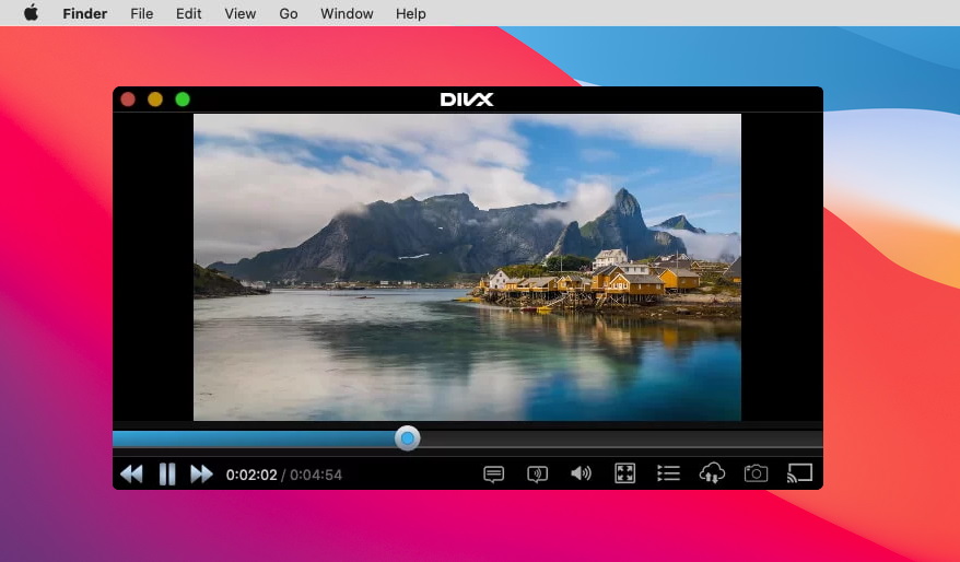 Plays WMA files on a Mac DivX Player