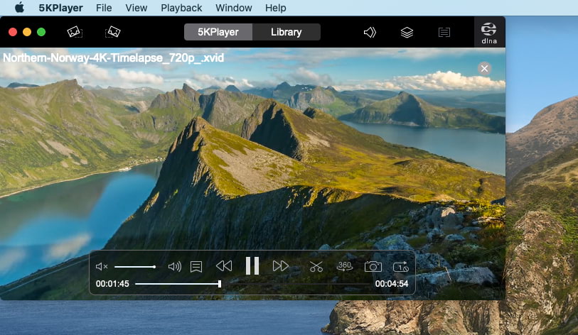 5KPlayer puede reproducir archivos Xvid en Mac