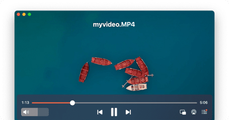 Ansehen von MP4-Dateien auf dem Mac mit Elmedia