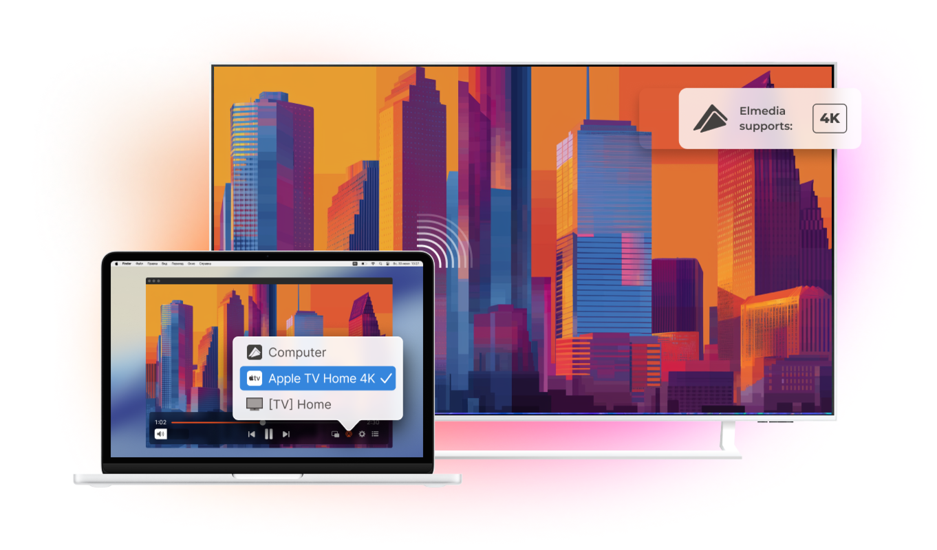 Stream Mac to Apple TV with Elmedia Player