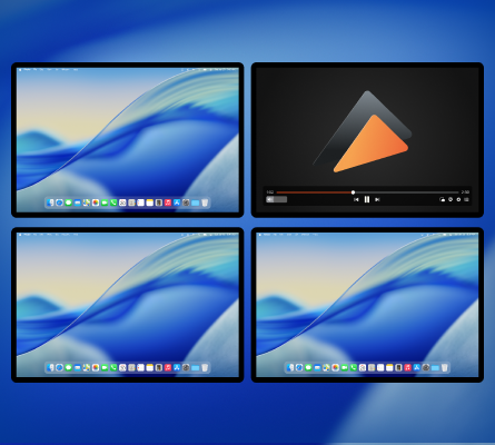 Scegli un monitor per riprodurre i file in modalità a schermo intero