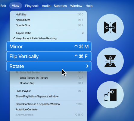 Adjust video rotation