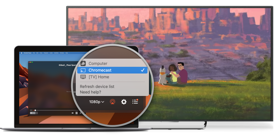 Stream AVI to Chromecast, Apple TV or Smart TV